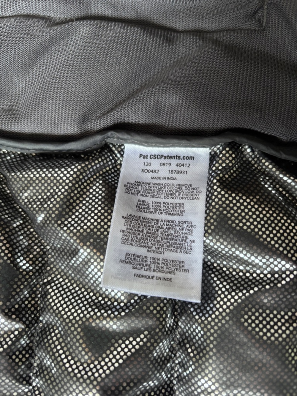 Columbia Men's Omni-Heat White Out Puffer Vest Flax/Black Lightweight Medium - Picture 5 of 10